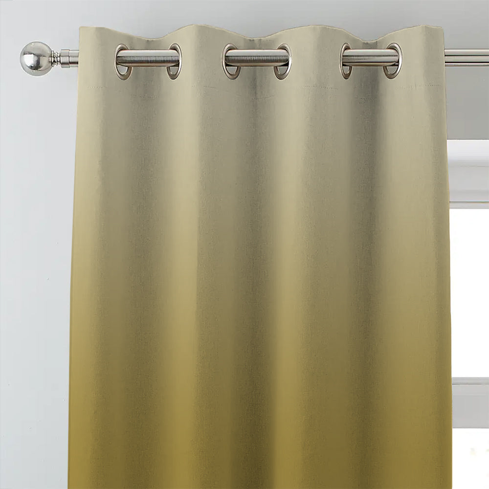Elegant Ombre Print Room Darkening Curtain - Set of 2 - DSOMBRE13