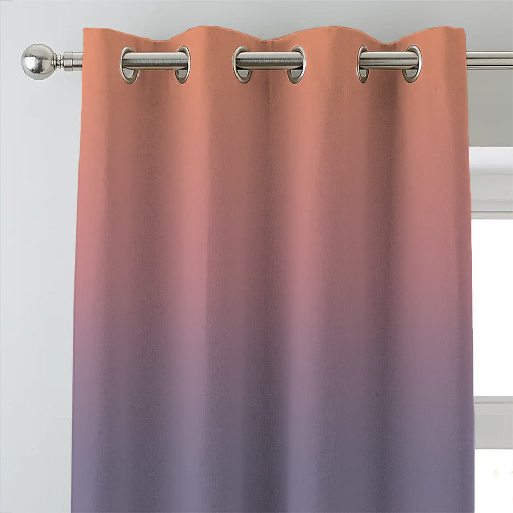 Elegant Ombre Print Room Darkening Curtain - Set of 2 - DSOMBRE19