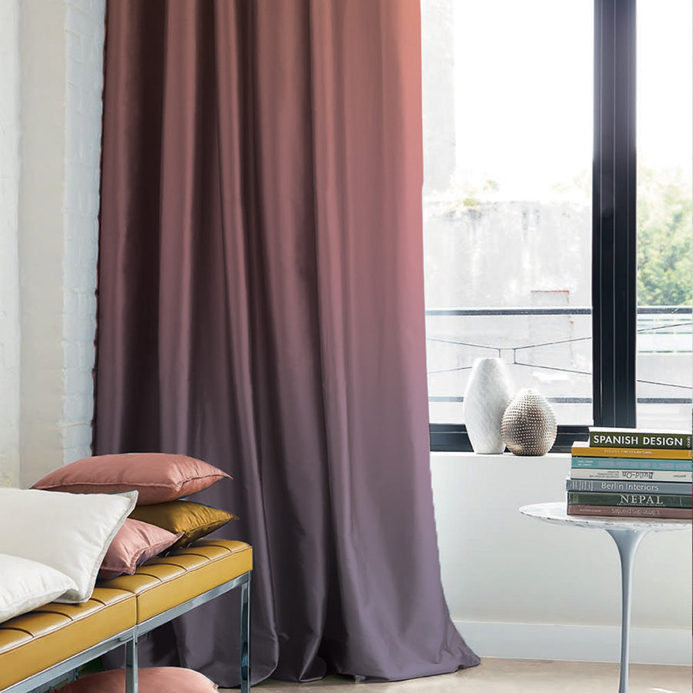 Elegant Ombre Print Room Darkening Curtain - Set of 2 - DSOMBRE19