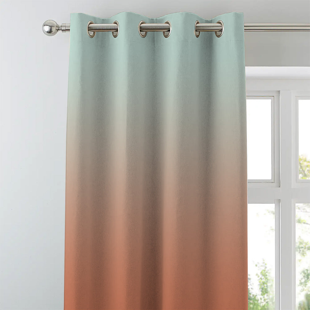 Elegant Ombre Print Room Darkening Curtain Set of 2, OMBRE21