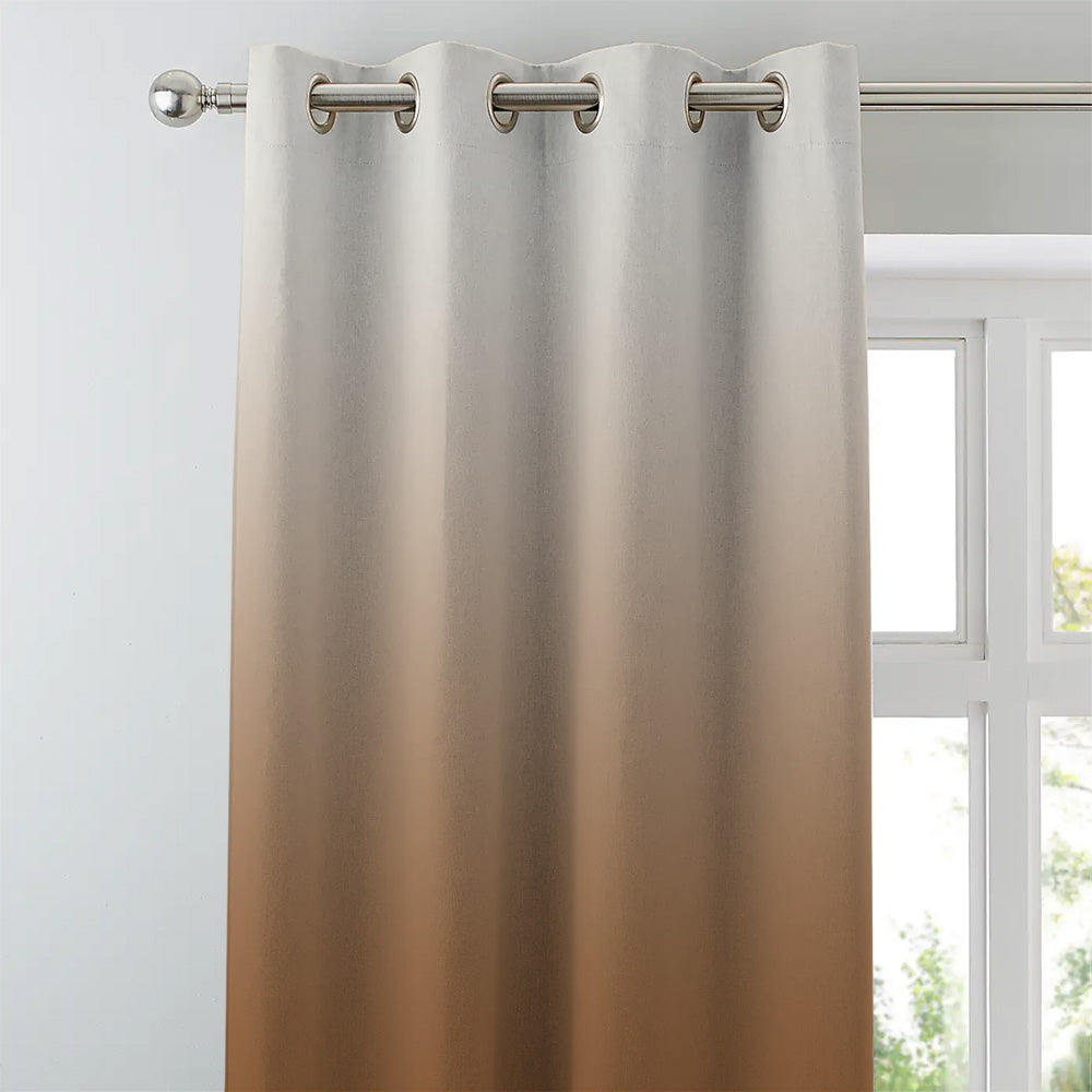 Elegant Ombre Print Room Darkening Curtain Set of 2, OMBRE22