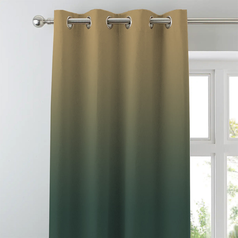 Elegant Ombre Print Room Darkening Curtain Set of 2, OMBRE24