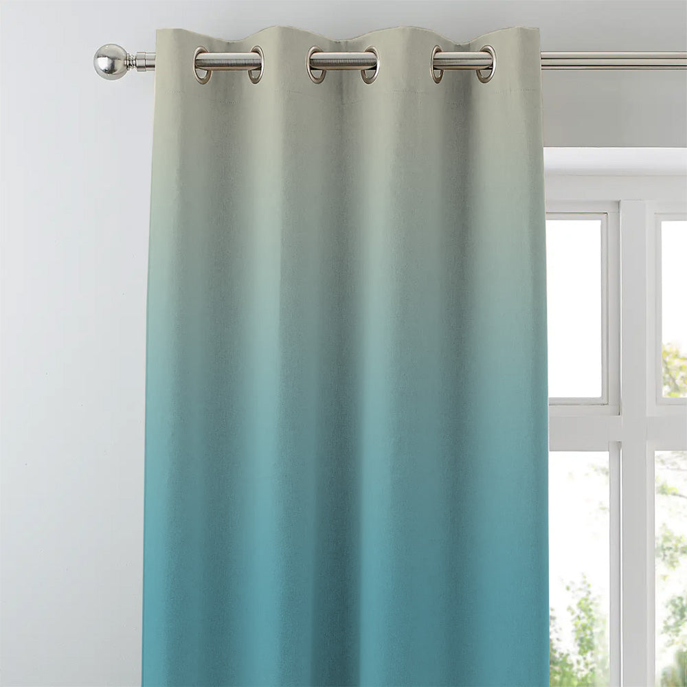Elegant Ombre Print Room Darkening Curtain Set of 2, OMBRE26