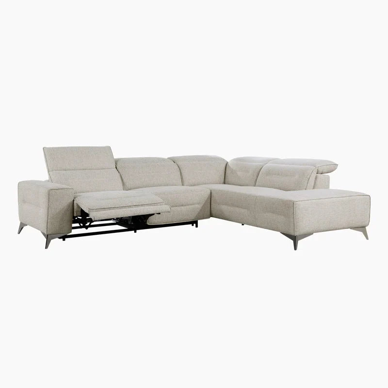 Carlos 5 Seater Manual Recliner L Shape Sofa for Living Room | Premium L shape Recliner Sofa Set
