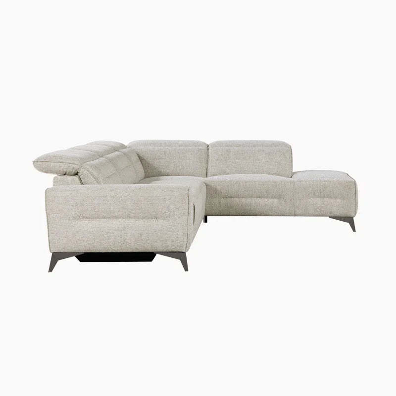 Carlos 5 Seater Manual Recliner L Shape Sofa for Living Room | Premium L shape Recliner Sofa Set