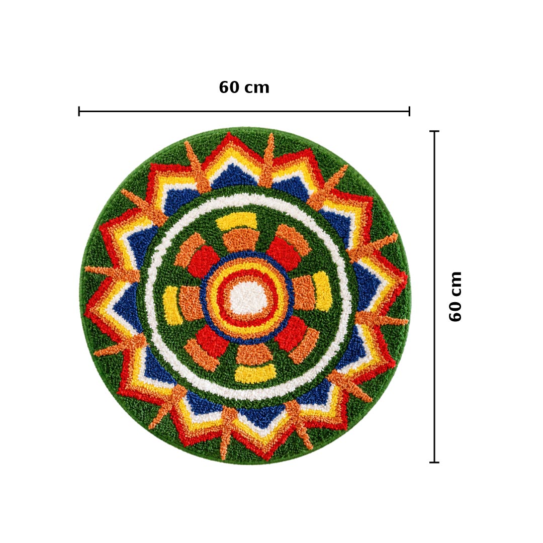 Rangoli Carnival Sun Door and Bathroom Mat