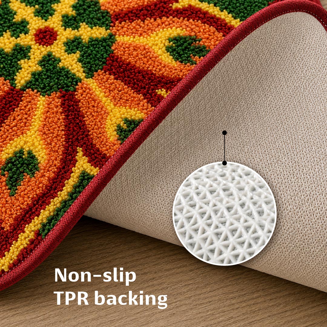 Rangoli Ember Star Door and Bathroom Mat