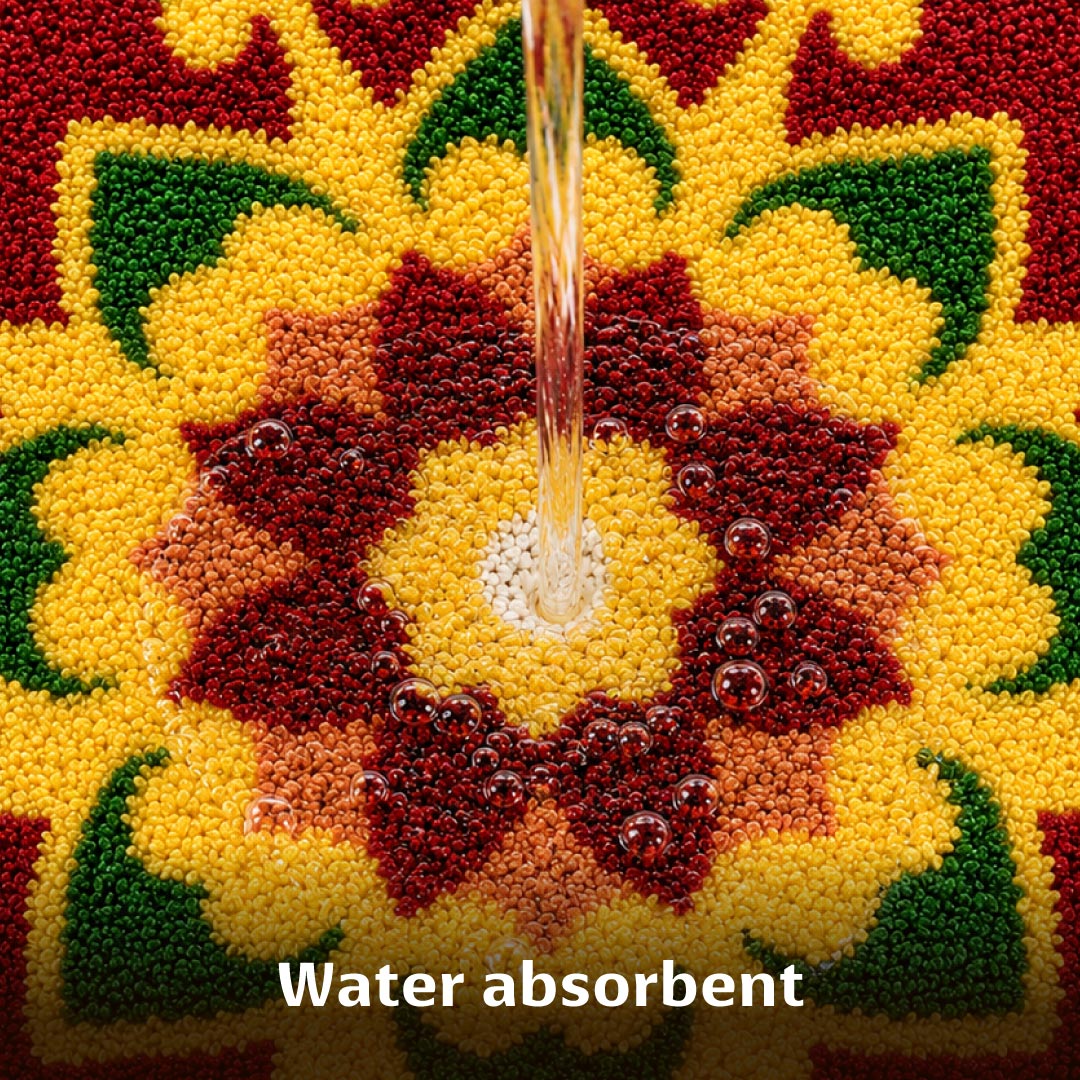 Rangoli Lotus Garden Door and Bathroom Mat