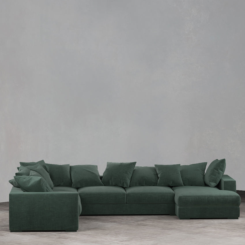 Striado Upholstered Sofa With Chaise Sectional