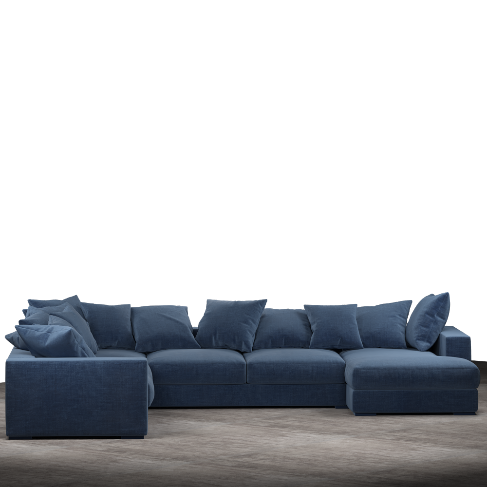 Striado Upholstered Sofa With Chaise Sectional