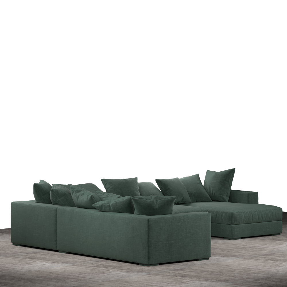 Striado Upholstered Sofa With Chaise Sectional