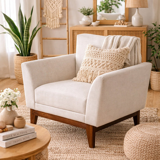 Windsor Solid Wood One Seater Sofa