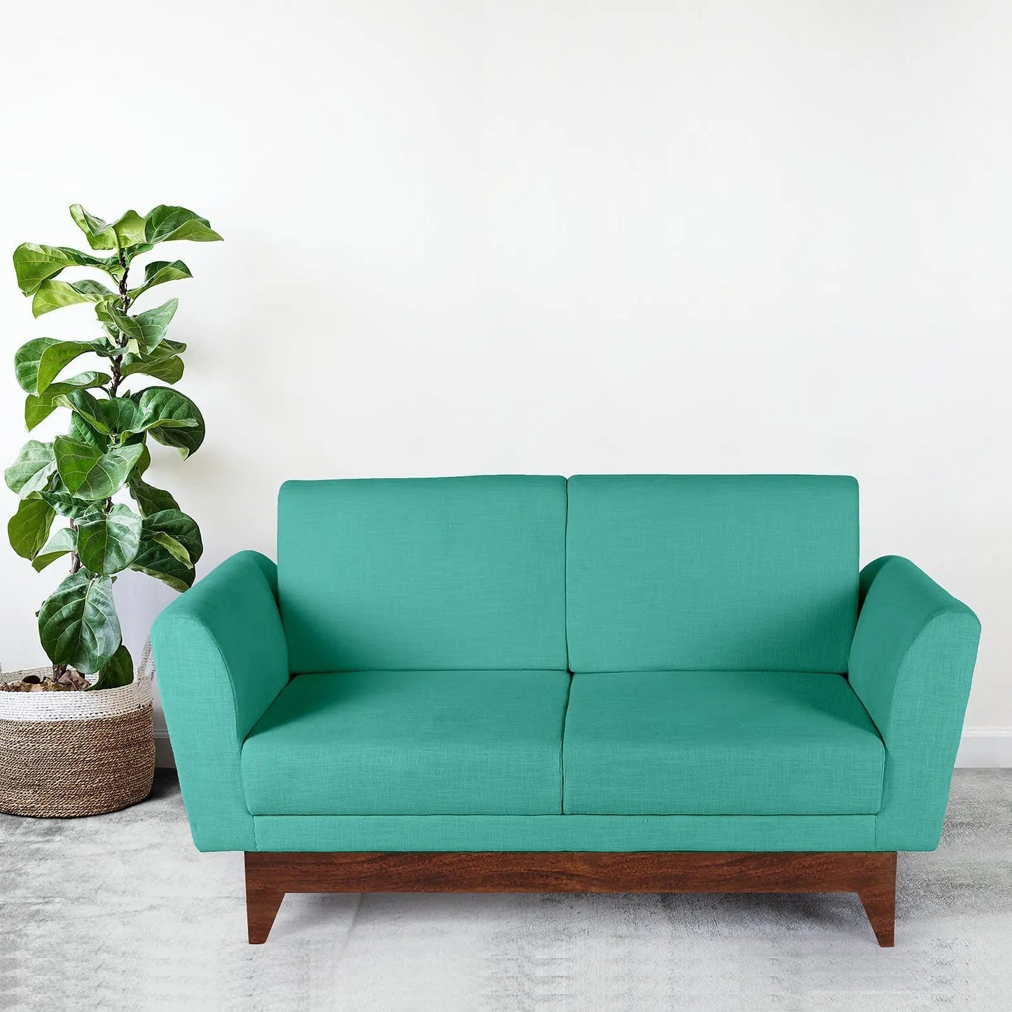 Lennard Solid Wood Two Seater Sofa