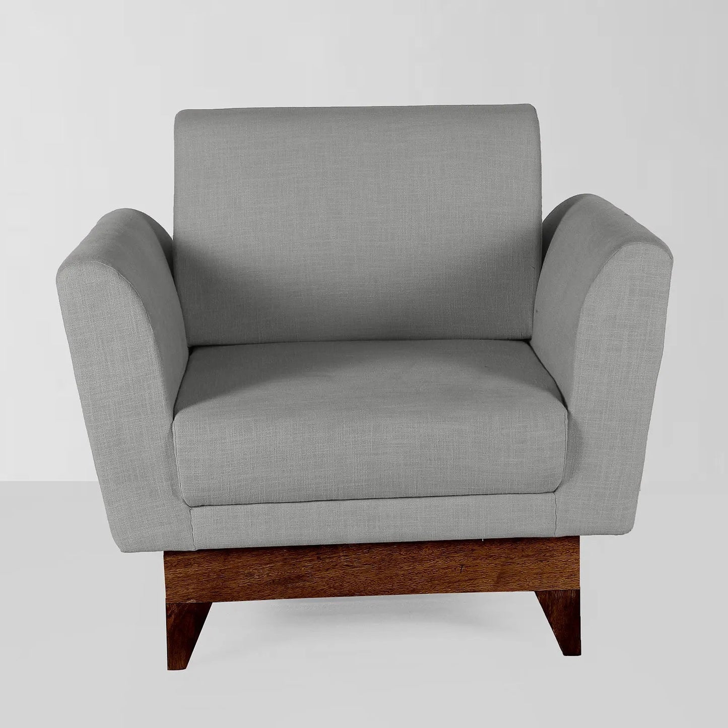Lennard Solid Wood One Seater Sofa