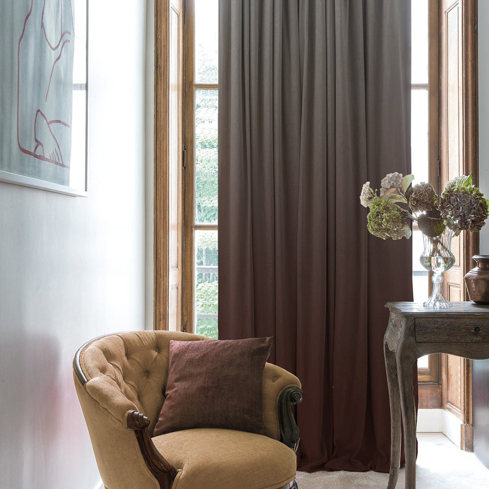 Elegant Ombre Print Room Darkening Curtain - Set of 2 - DSTMI5