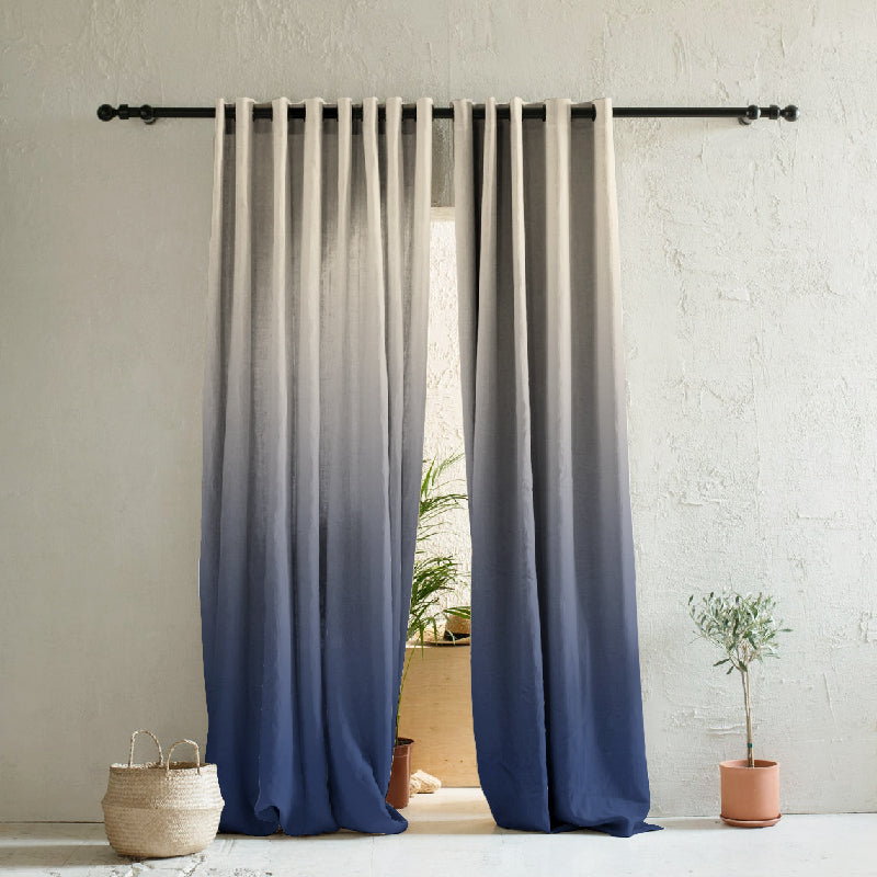Elegant Ombre Print Room Darkening Curtain - Set of 2 - DSTWOM4