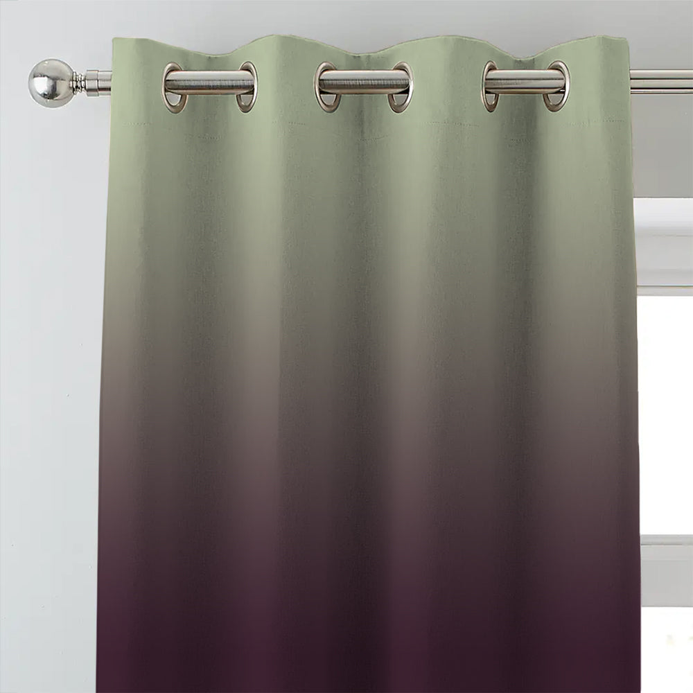 Elegant Ombre Print Room Darkening Curtain - Set of 2 - DSUTSV6