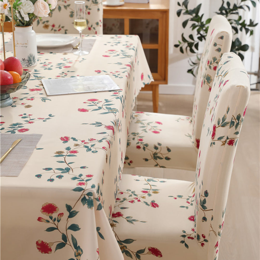 Cream Dream Chair Table Covers - Dustproof, Water Resistant & Stain Free Fabric