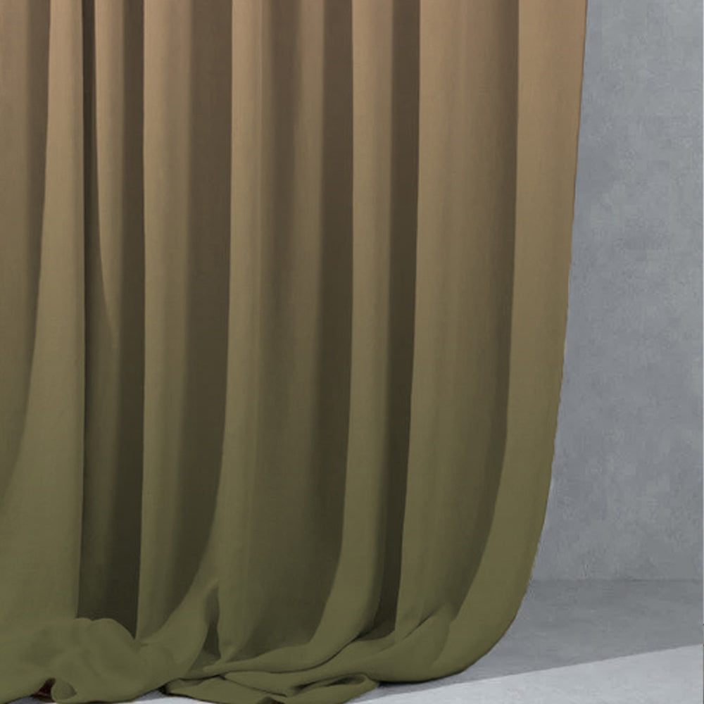 Elegant Ombre Print Room Darkening Curtain - Set of 2 - DSWOVEN5