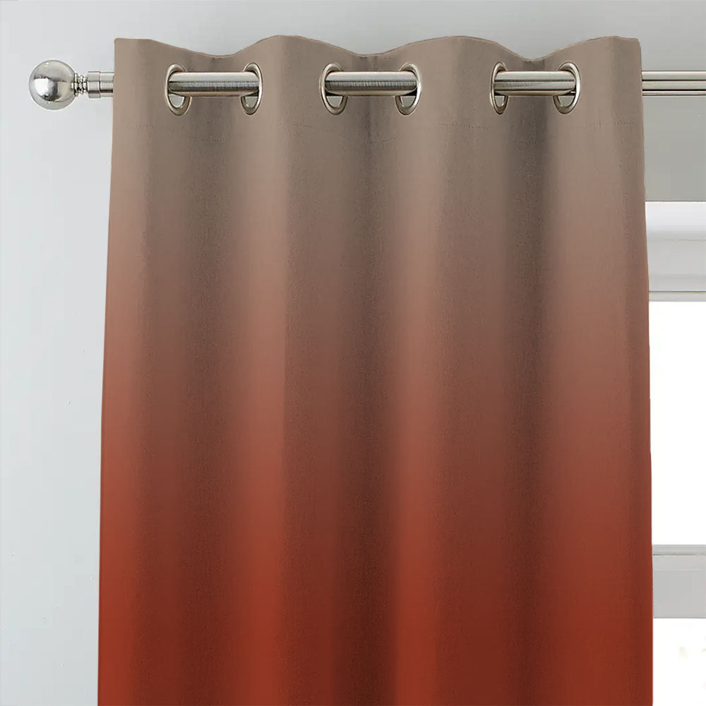 Elegant Ombre Print Room Darkening Curtain - Set of 2 - DSWOVEN6