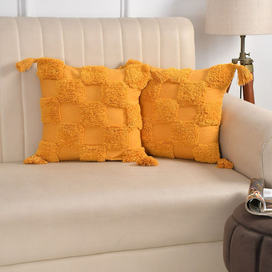 Bohemian Decor Hand Crafted Throw Cushion Covers 16”x 16”