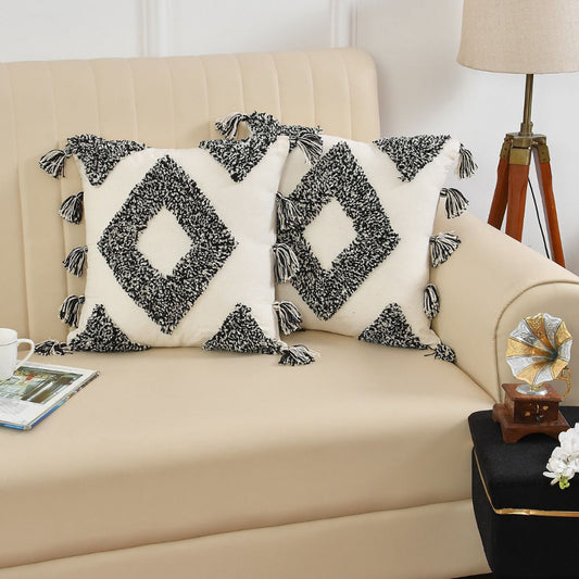 Bohemian Decor Hand Crafted Throw Cushion Covers 16”x 16”