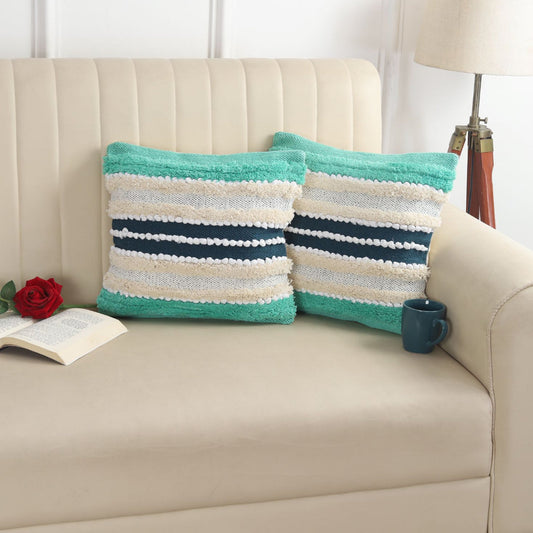 Bohemian Decor Hand Crafted Throw Cushion Covers 16”x 16”