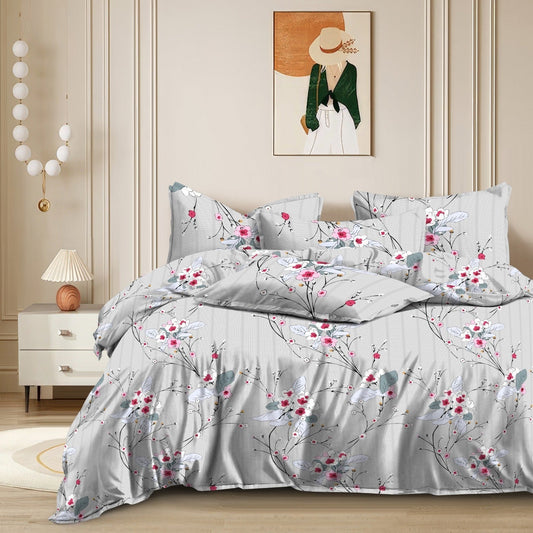 Color Cascade 210 TC Cotton Blend Flat King Bedsheet