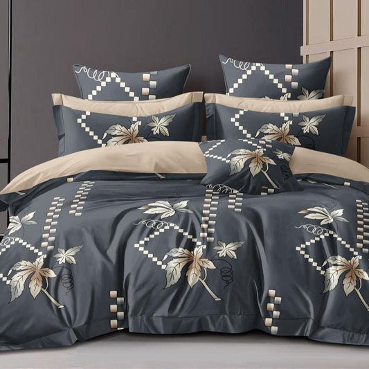 Twilight Trellis 180 TC Cotton Blend Flat King Bedsheet