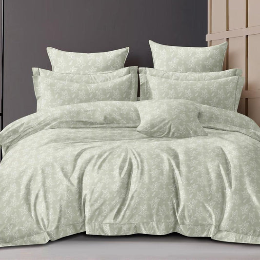 Seafoam Serenity 180 TC Cotton Blend Flat King Bedsheet