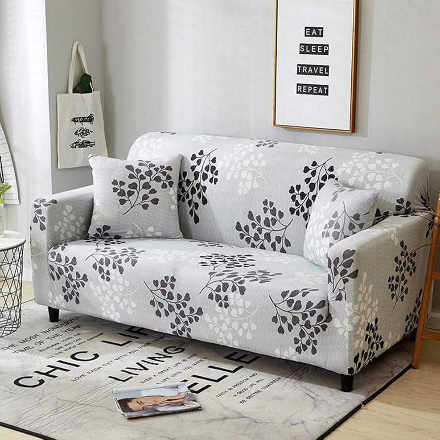 Petal Grey - Luxury Quality Strechable & Dust-proof Sofa Cover