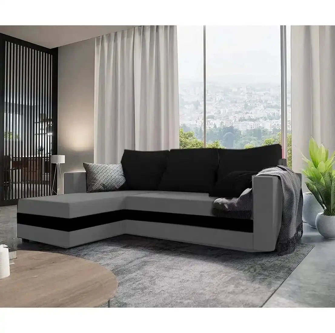 Adrain 4 Seater L Shape Sofa- Living Room
