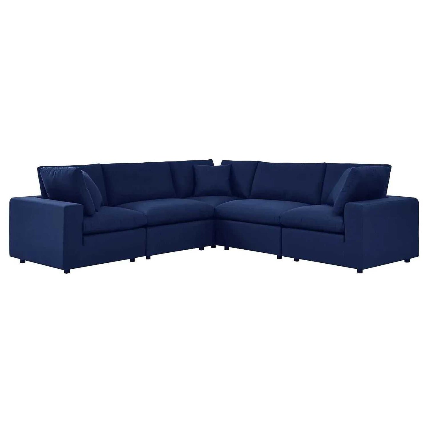 Alston Fabric L Shape 5 Seater Corner Sofa | Modern Living Room Sofa