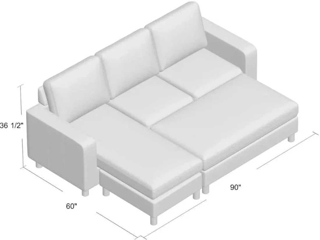 Echo 6 Seater L Shape Sofa For Living Room | 6 seater sofa set