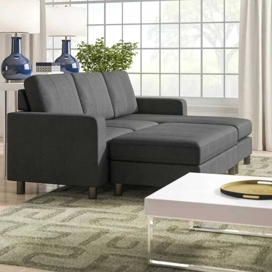 Echo 6 Seater L Shape Sofa For Living Room | 6 seater sofa set