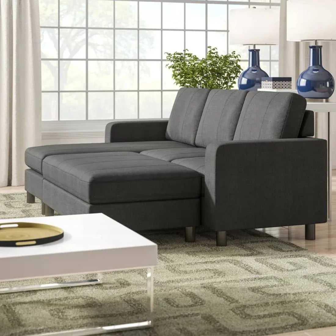 Echo 6 Seater L Shape Sofa For Living Room | 6 seater sofa set