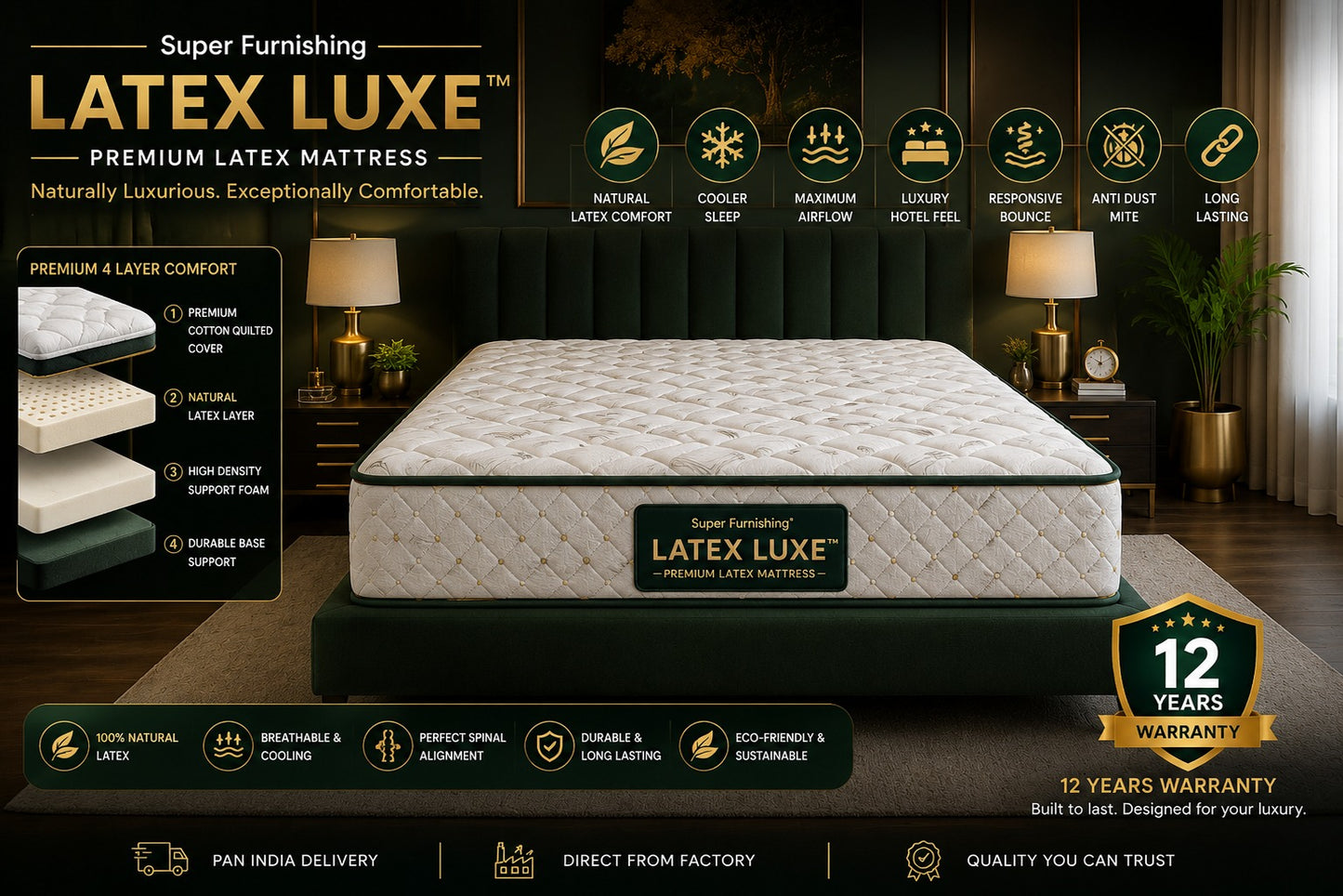 SUPER ANTI-GRAVITY NATURAL LATEX LUXE™ MATTRESS