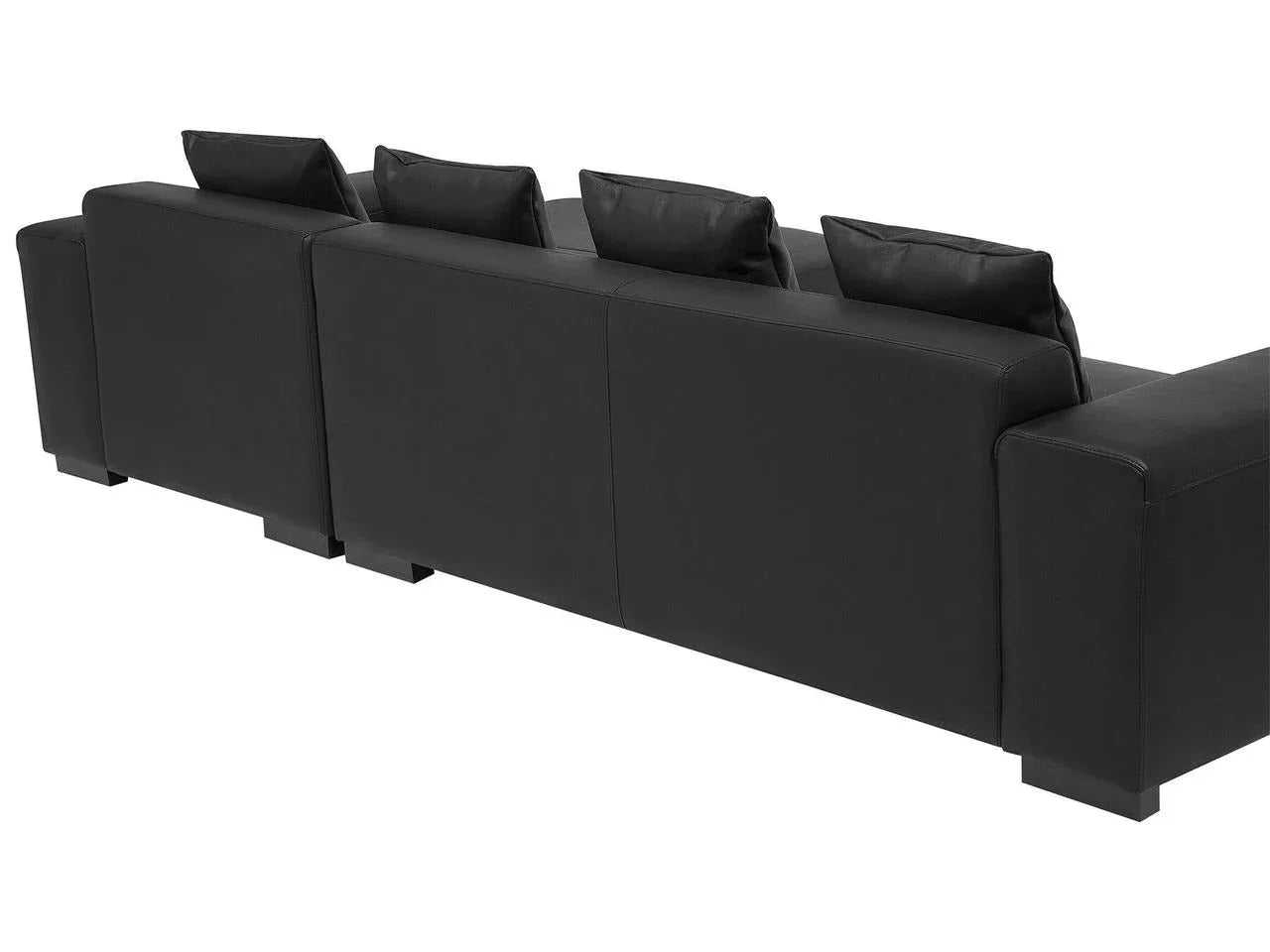 Cabell L Shape Leatherette 5 Seater Sofa for Living Room