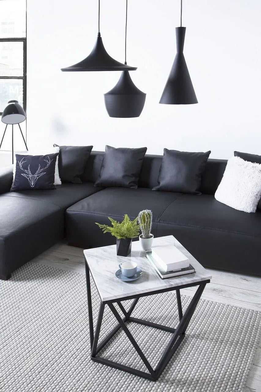 Cabell L Shape Leatherette 5 Seater Sofa for Living Room
