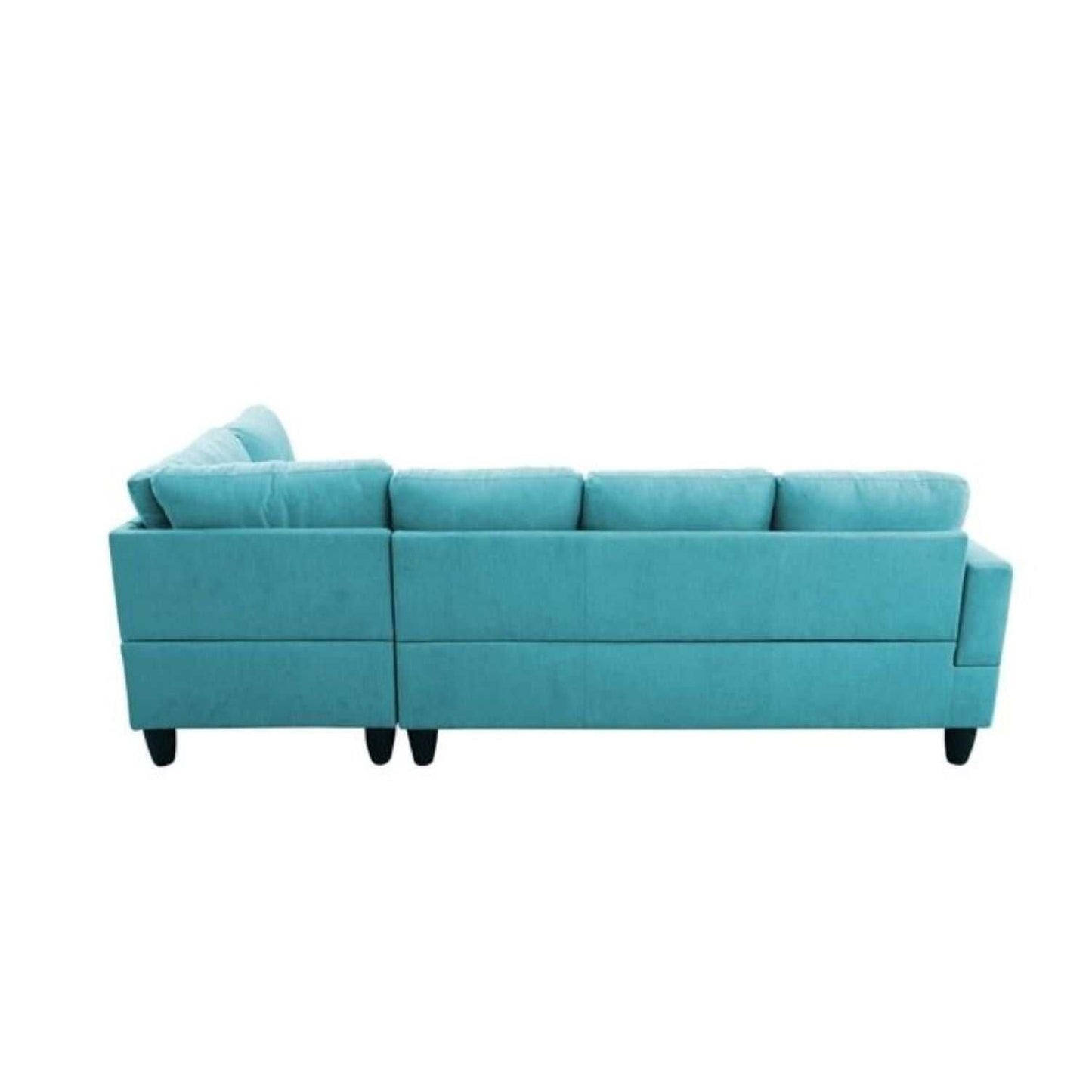 Christen 5 Seater L Shape Fabric Sofa Set with Storage Ottoman