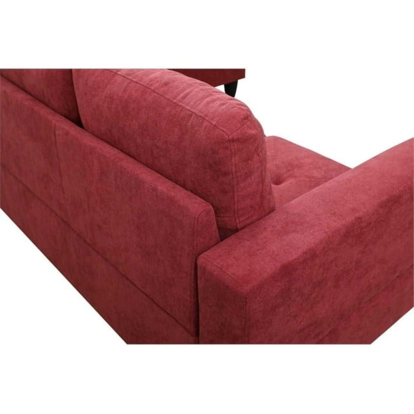 Christen 5 Seater L Shape Fabric Sofa Set with Storage Ottoman