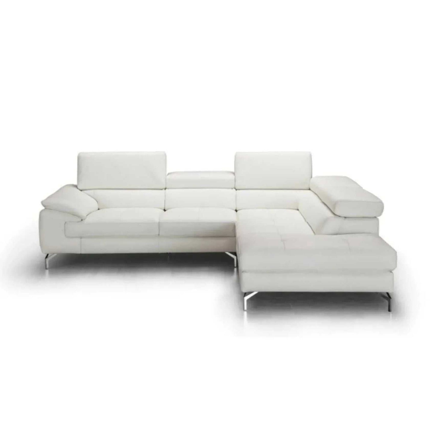 Crasio 5 Seater L Shape Leatherette Sofa for Living Room | Modern Corner Sectional Sofa with Chaise Lounge