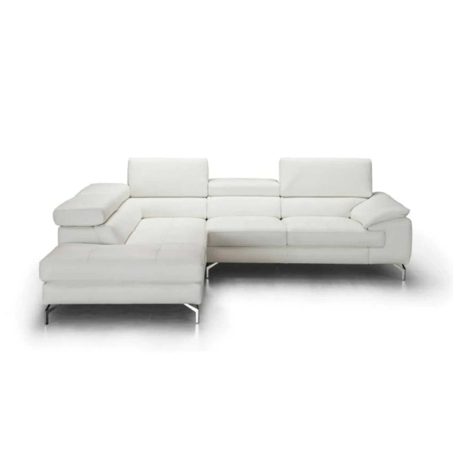 Crasio 5 Seater L Shape Leatherette Sofa for Living Room | Modern Corner Sectional Sofa with Chaise Lounge