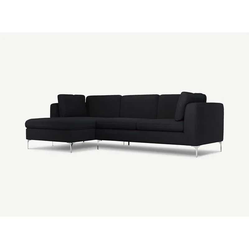 Elfin 4 Seater L Shape Fabric Sofa Set for Living Room