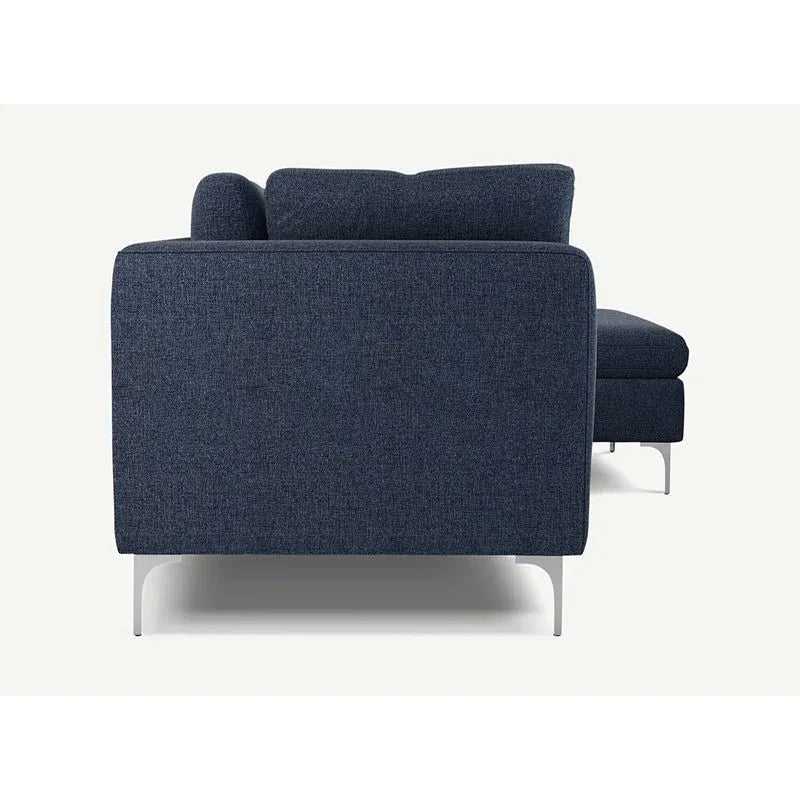 Elfin 4 Seater L Shape Fabric Sofa Set for Living Room