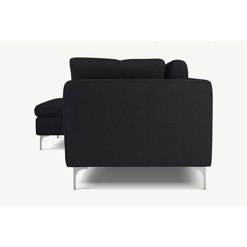 Elfin 4 Seater L Shape Fabric Sofa Set for Living Room