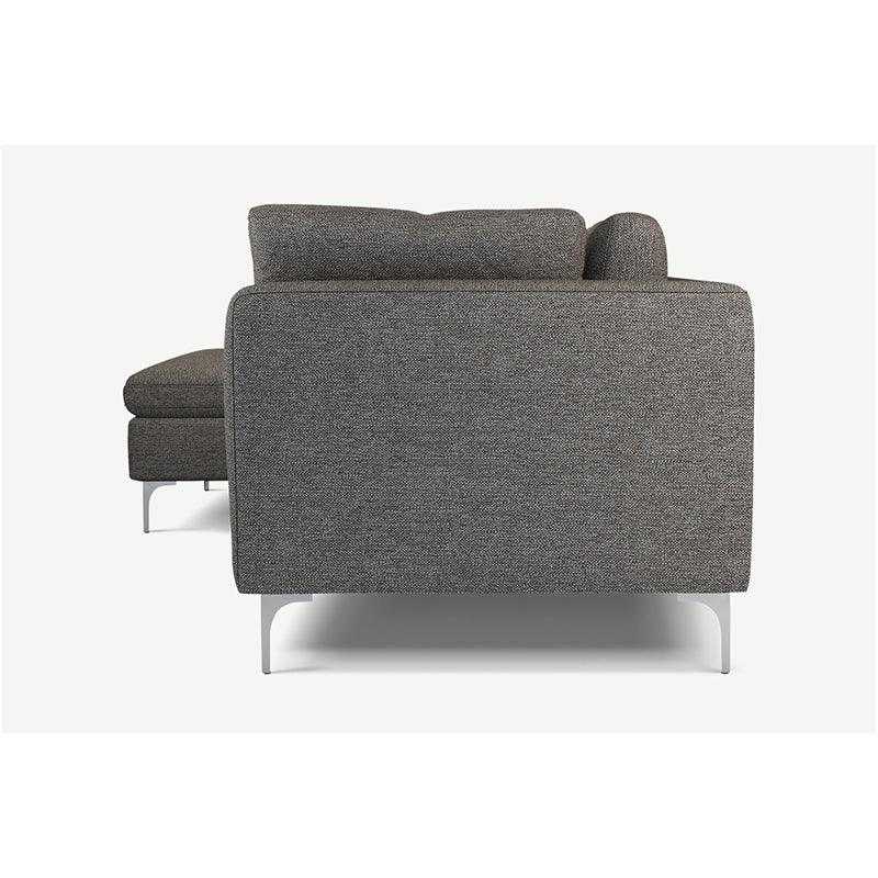 Elfin 4 Seater L Shape Fabric Sofa Set for Living Room