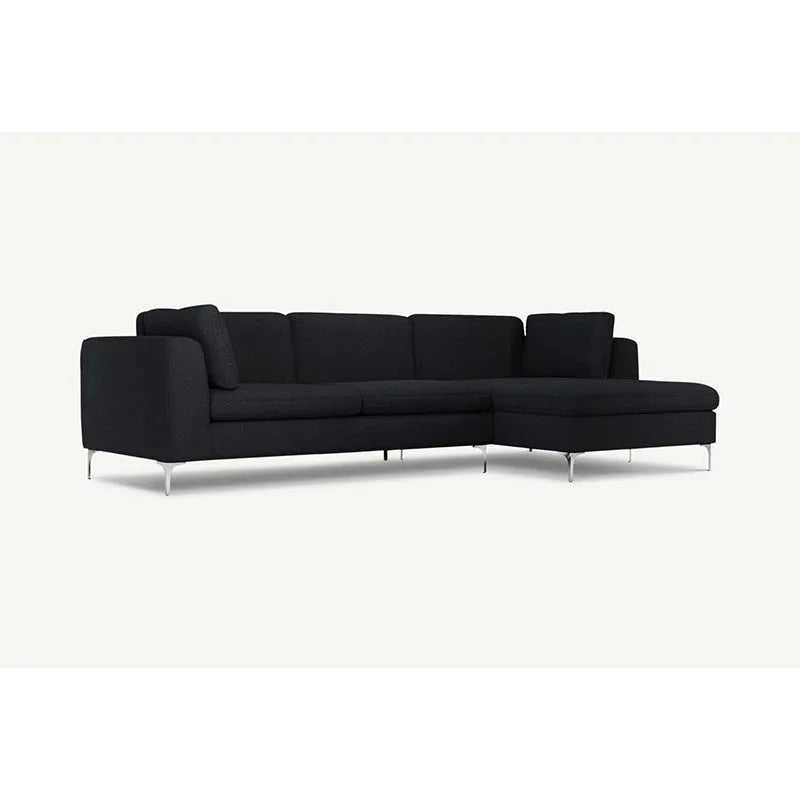 Elfin 4 Seater L Shape Fabric Sofa Set for Living Room