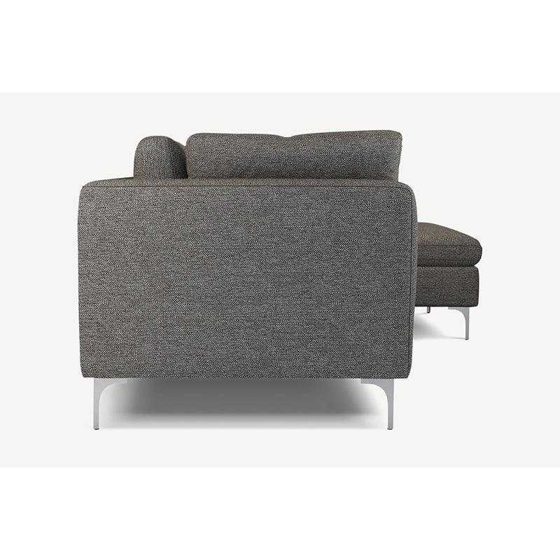 Elfin 4 Seater L Shape Fabric Sofa Set for Living Room