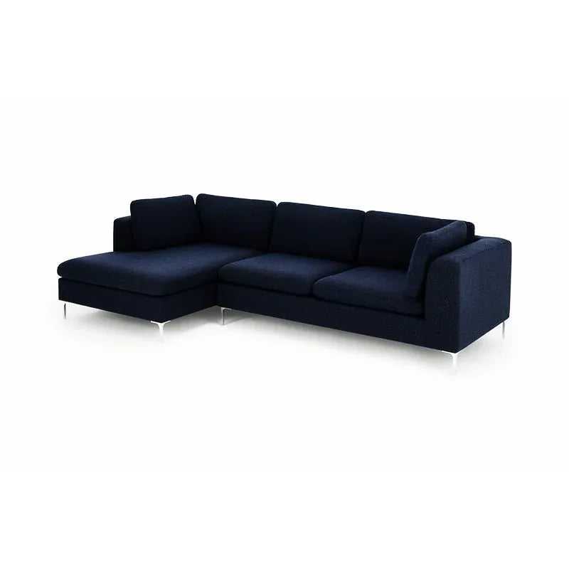 Elfin 4 Seater L Shape Fabric Sofa Set for Living Room